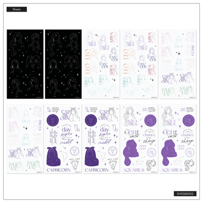 Zodiac Stargazer - Mega Value Pack Stickers - 100 Sheets