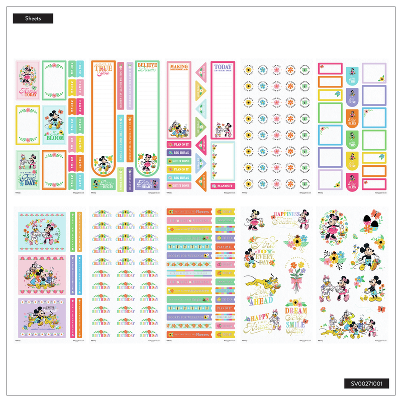 Disney Mickey Mouse & Friends Seasonal - Mega Value Pack Stickers - 100 Sheets