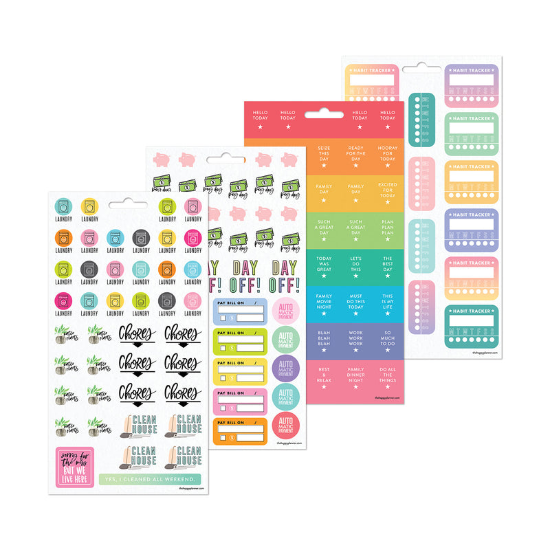 Everyday - 10 Sticker Sheets – Happy Planner