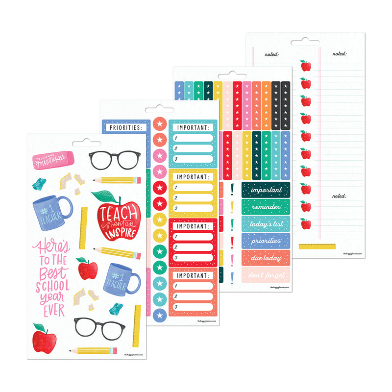 Playful Teacher Icons - 10 Sticker Sheets – Happy Planner