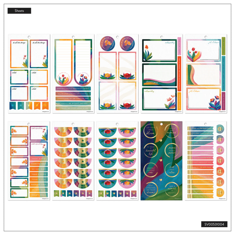 Floral Energy - Value Pack Stickers – Happy Planner