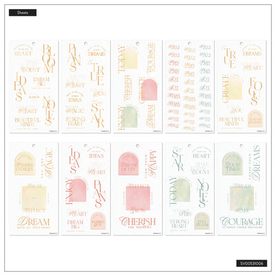 Textured Canvas - Value Pack Stickers - Big