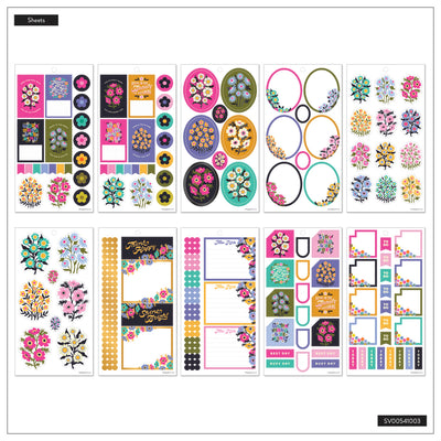 Florescent Florals - Value Pack Stickers