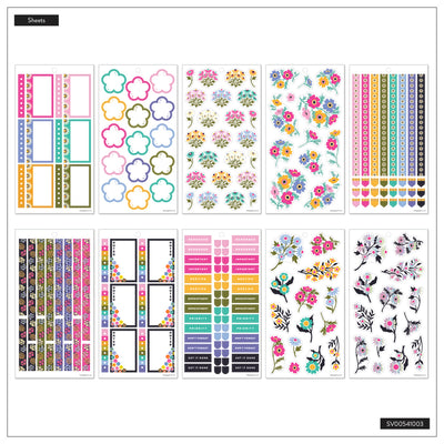 Florescent Florals - Value Pack Stickers