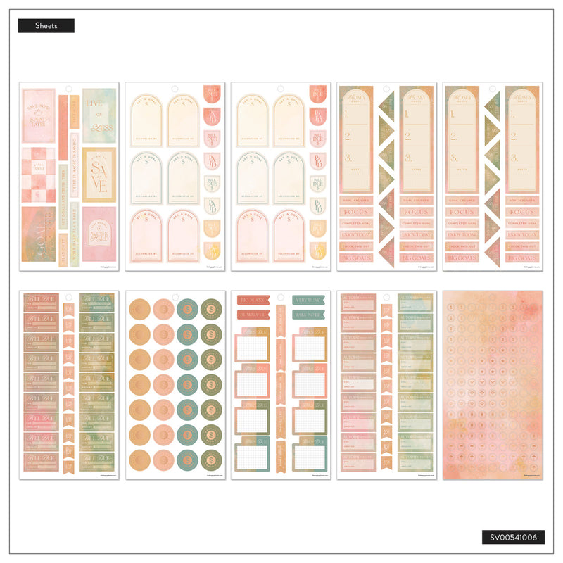 Textured Canvas Budget - Value Pack Stickers