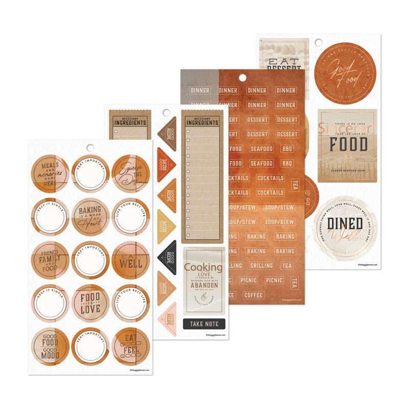 Rustic Roots Meal Planning - Value Pack Stickers