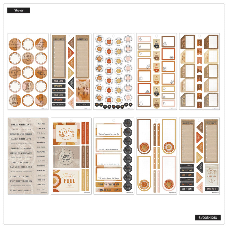 Rustic Roots Meal Planning - Value Pack Stickers
