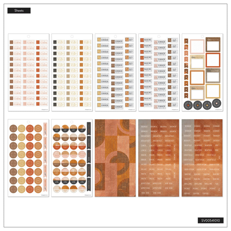 Rustic Roots Meal Planning - Value Pack Stickers