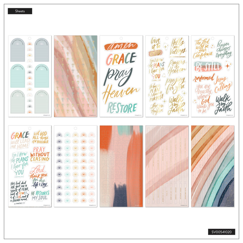 Watercolor Grace Faith - Value Pack Stickers