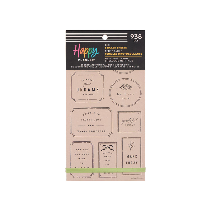 Heritage Charm - Value Pack Stickers - Mini