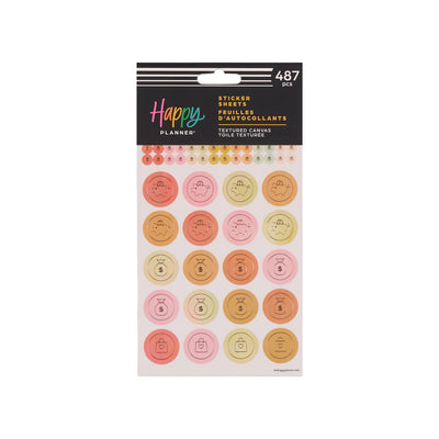 Textured Canvas Budget - 10 Sticker Sheets