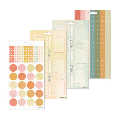 Textured Canvas Budget - 10 Sticker Sheets