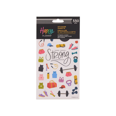 Fitness Icons - 10 Sticker Sheets