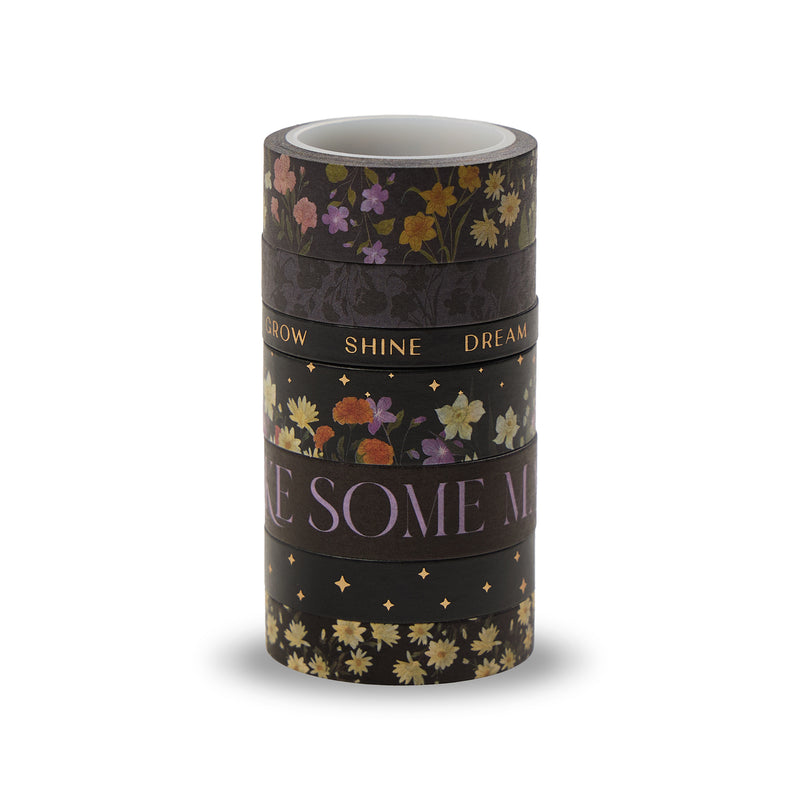 Dark Garden - Washi Tape - 7 Pack