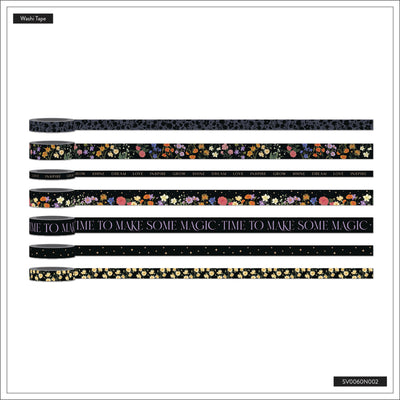 Dark Garden - Washi Tape - 7 Pack