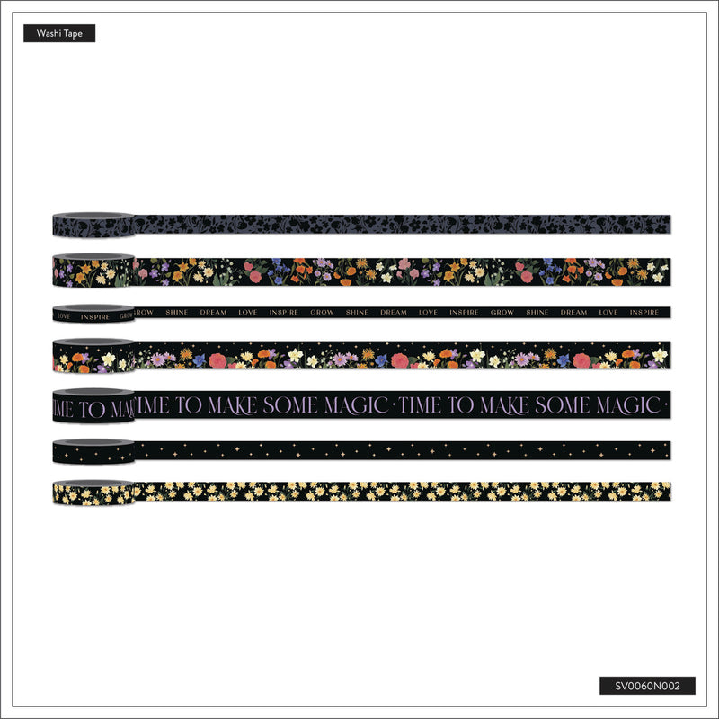 Dark Garden - Washi Tape - 7 Pack