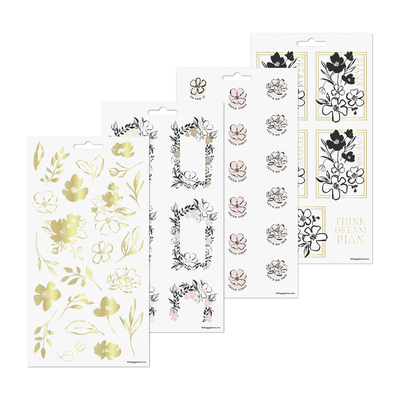 Sketchy Florals - 10 Sticker Sheets