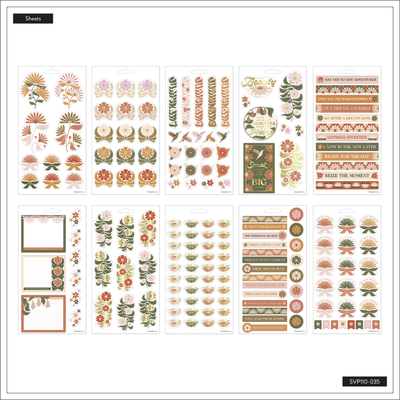 Desert Rose - 10 Sticker Sheets