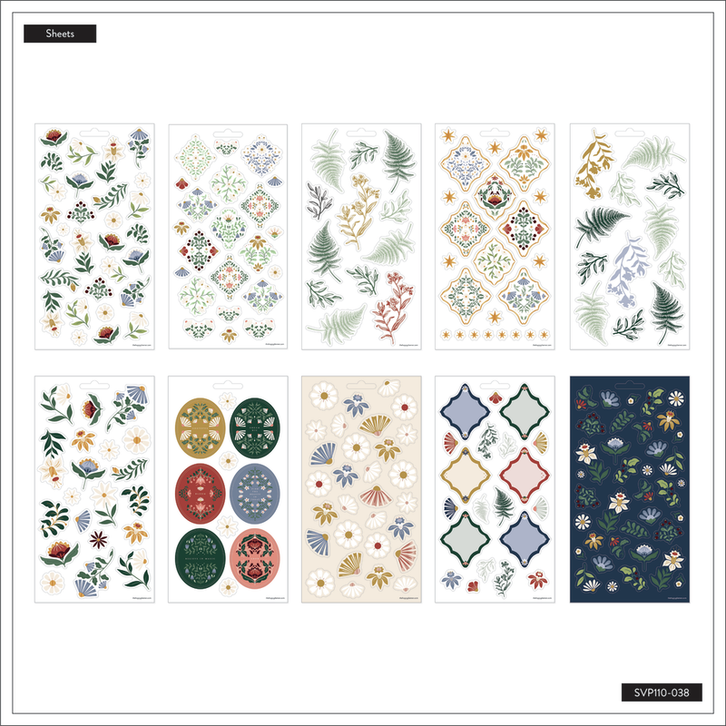 Forest Flowers - 10 Sticker Sheets