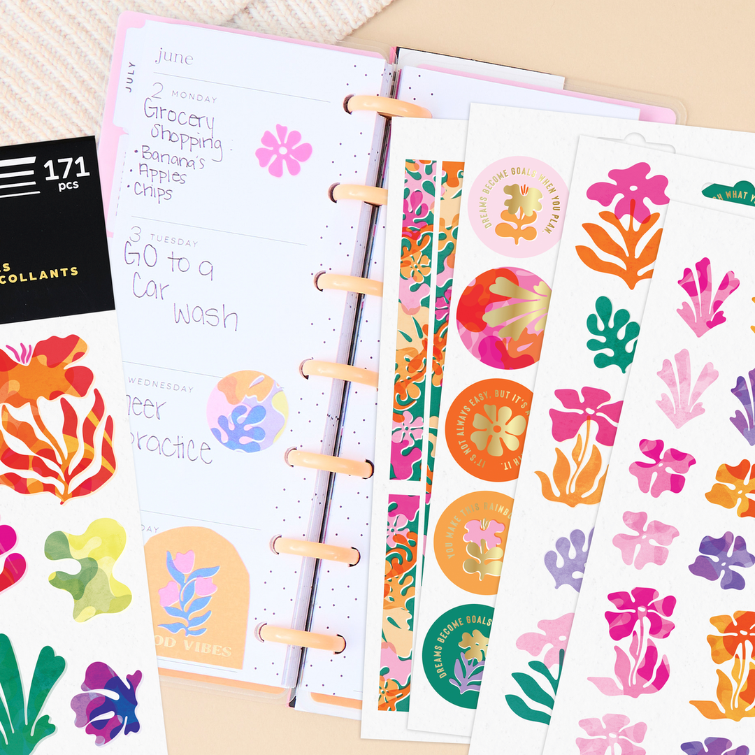 HＡRU&HＡPPY　ページ Vivid Tropics - 10 Sticker Sheets – Happy Planner