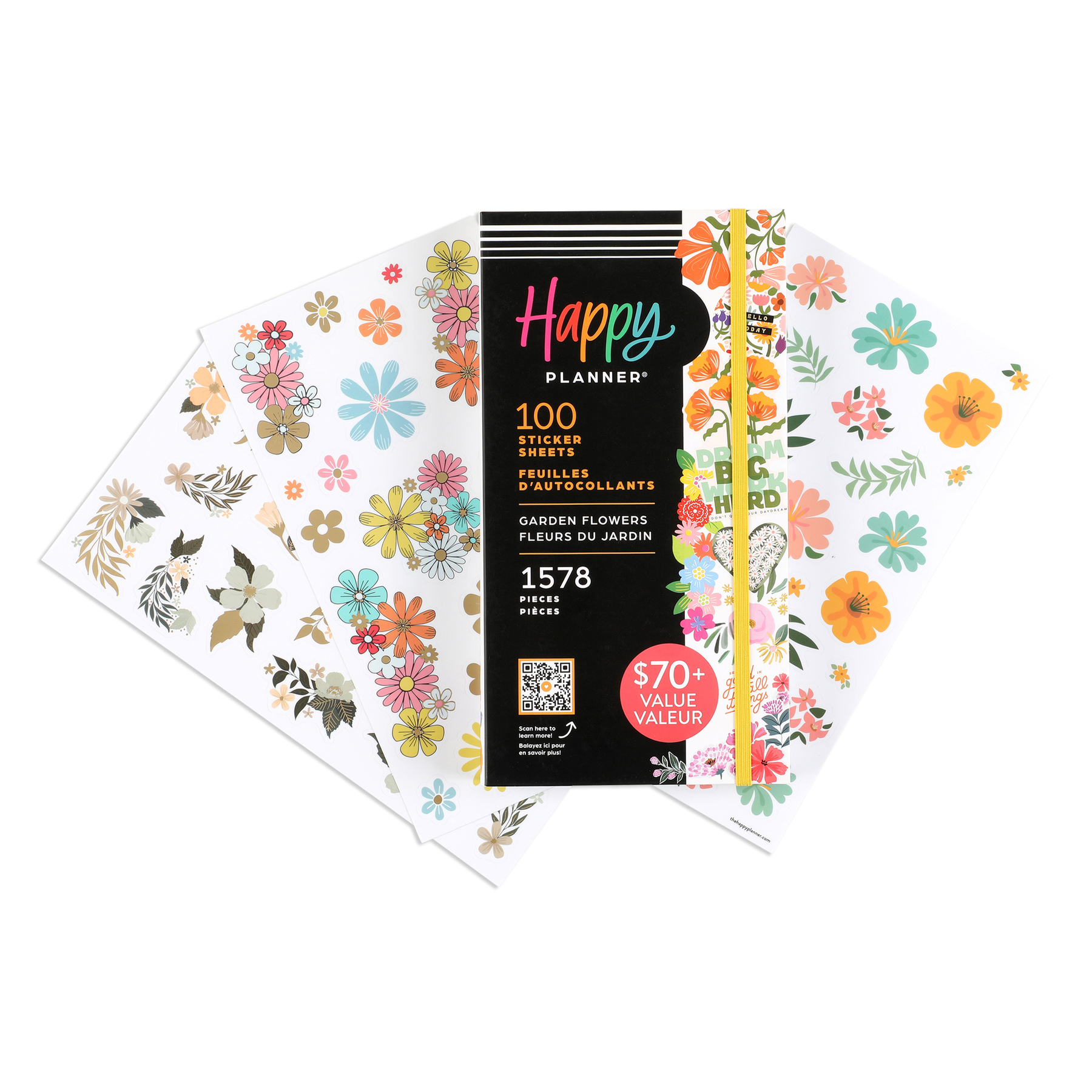 Happy Planner Sticker Value Pack-Flowers, 372/Pkg