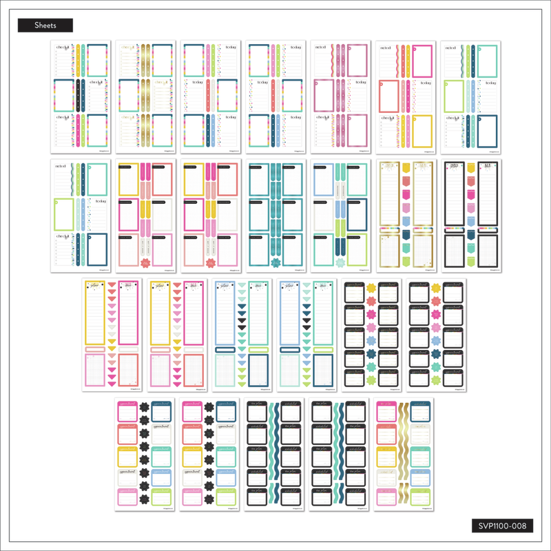 Color Box Sticker Bright Colorful Boxes - Mega Value Pack Stickers - 100 Sheets – Happy ...