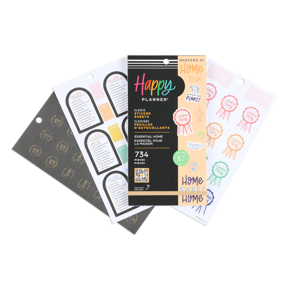 Value Pack Stickers - Essential Home – Happy Planner