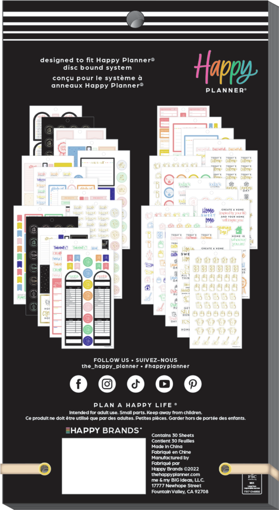 The Happy Planner Sticker Book Variety Bundle Set - shops All Brand New!