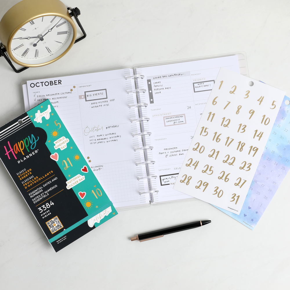 Essentials Set Numbers Value Pack Stickers - Essential Dates and Numbers – Happy Planner
