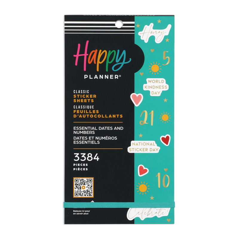 Value Pack Stickers - Essential Dates and Numbers – Happy Planner