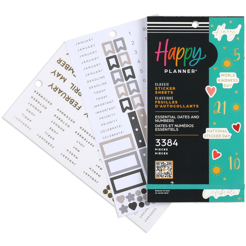 Value Pack Stickers - Essential Dates and Numbers – Happy Planner