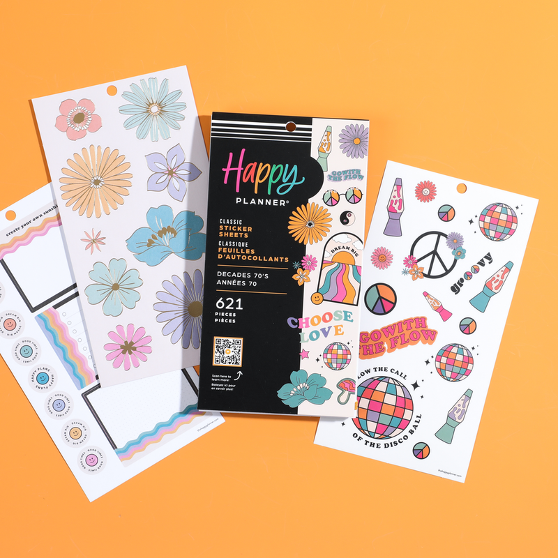 Decades 70s - Value Pack Stickers – Happy Planner