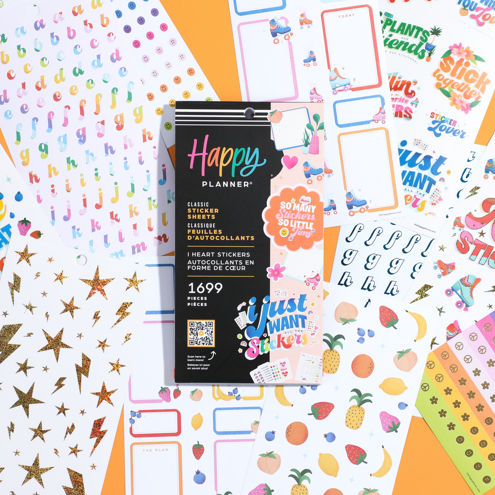 I Heart R Sticker I Heart Stickers - Value Pack Stickers – Happy Planner