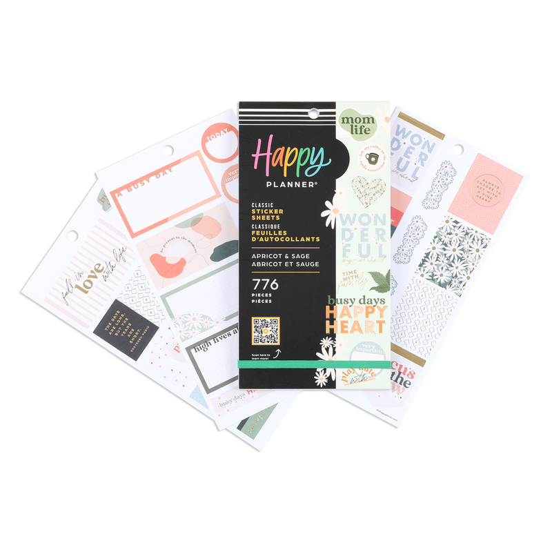 Apricot & Sage Mom - Value Pack Stickers