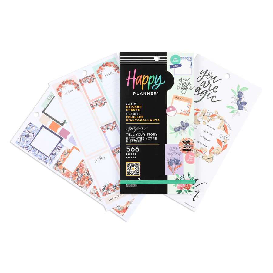 Happy hot Planner Jewel Tone Boxes Stickerbook Missing About 9 Stickers