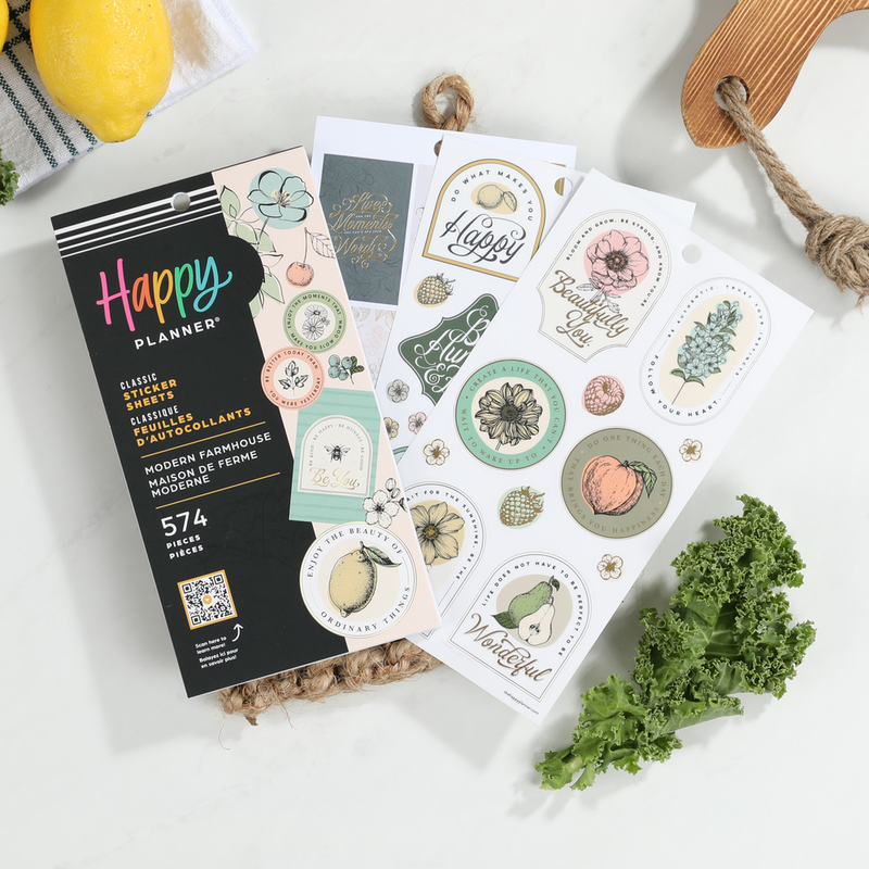 Modern Farmhouse - Value Pack Stickers – Happy Planner