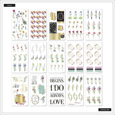 Blooming Romance Wedding - Value Pack Stickers - Big