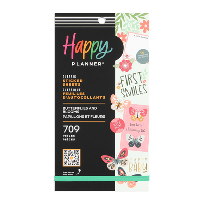 Butterflies and Blooms Baby - Value Pack Stickers