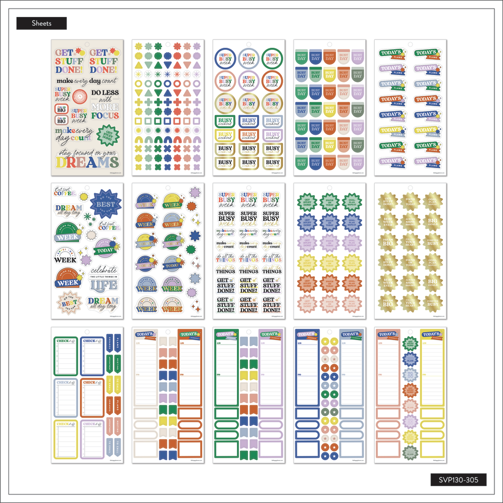 Sticker Everybody Up Everybody's Business - Value Pack Stickers – Happy Planner