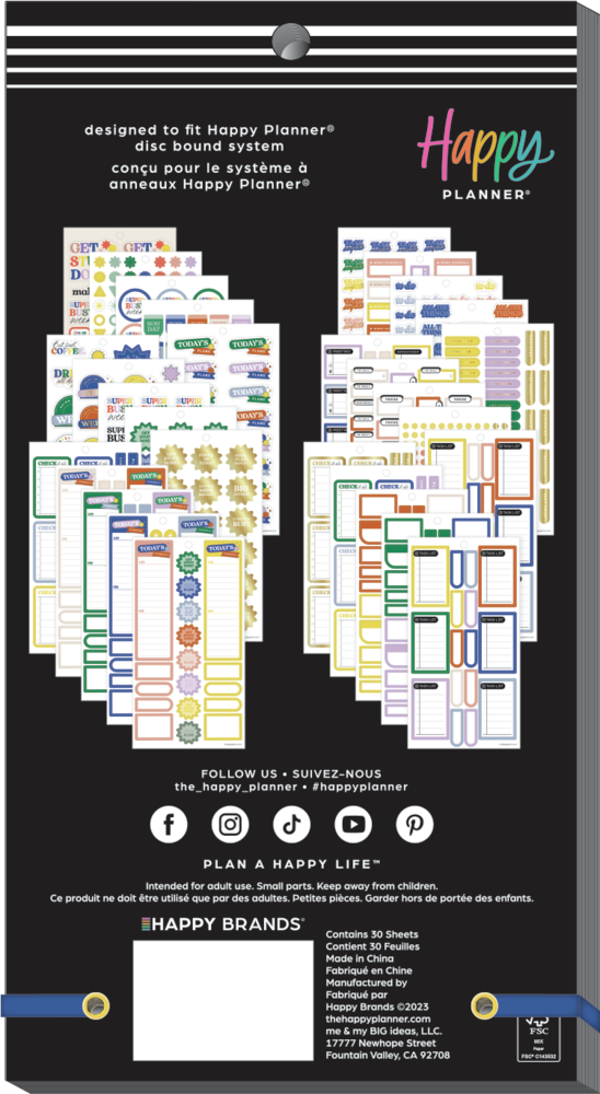 Sticker Everybody Up Everybody's Business - Value Pack Stickers – Happy Planner