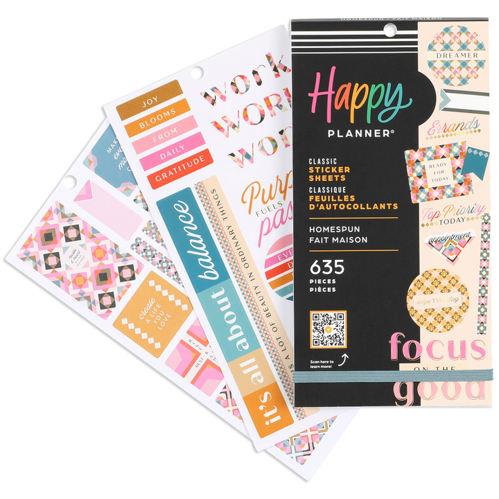 The Happy Planner 2024 sticker books with Washi Tape and Stamps