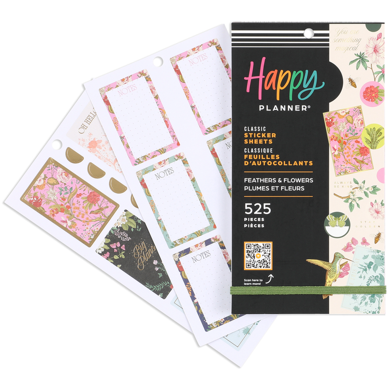 Feathers & Flowers - Value Pack Stickers