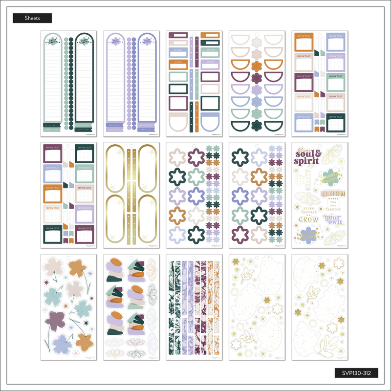 Adding Value Stickers Pressed & Painted - Value Pack Stickers – Happy Planner