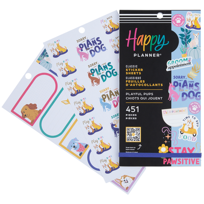 Playful Pups - Value Pack Stickers