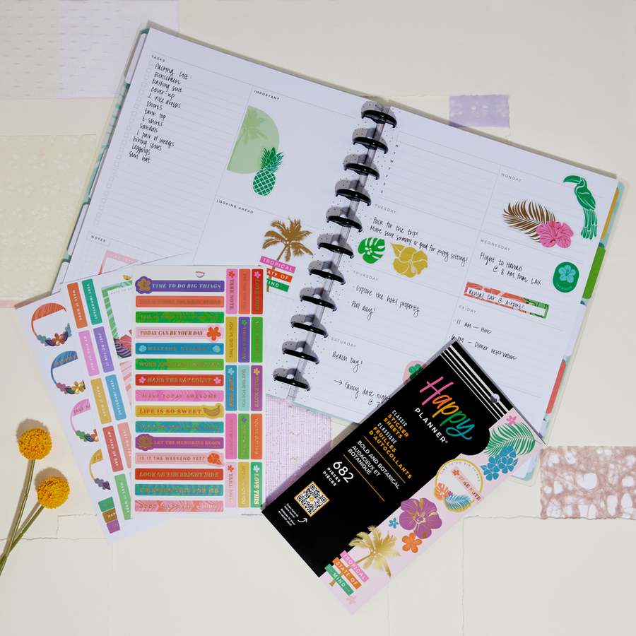 The Happy planner bright type authentic & botanicals mega book