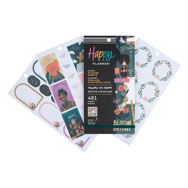 Happy Planner x Breathe Live Explore - Value Pack Stickers