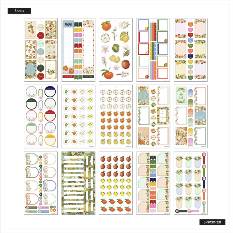 Fruit & Flora - Value Pack Stickers