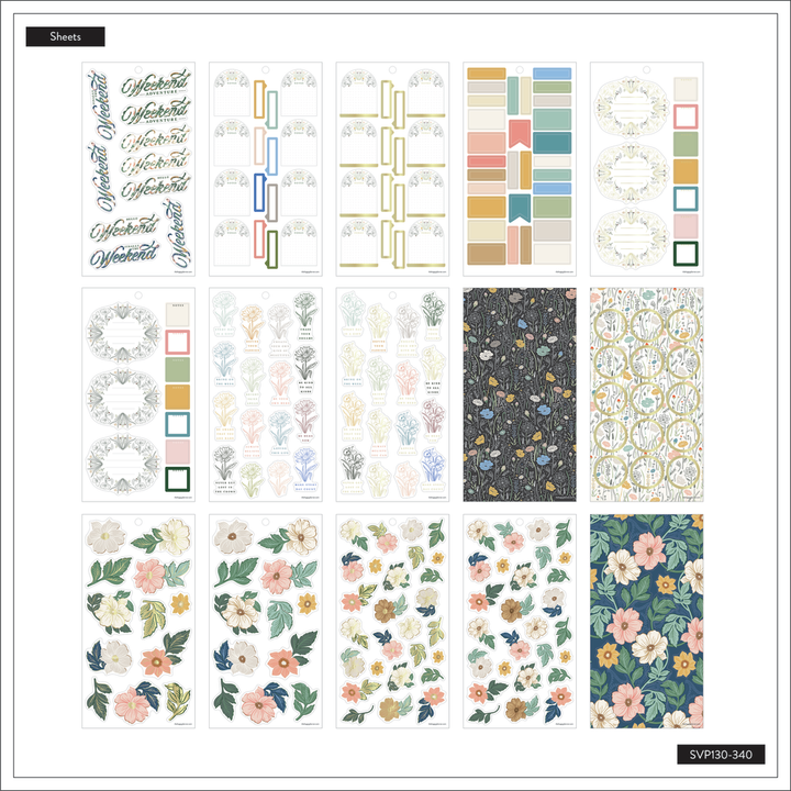 Chintzcore Flowers - Value Pack Stickers – Happy Planner