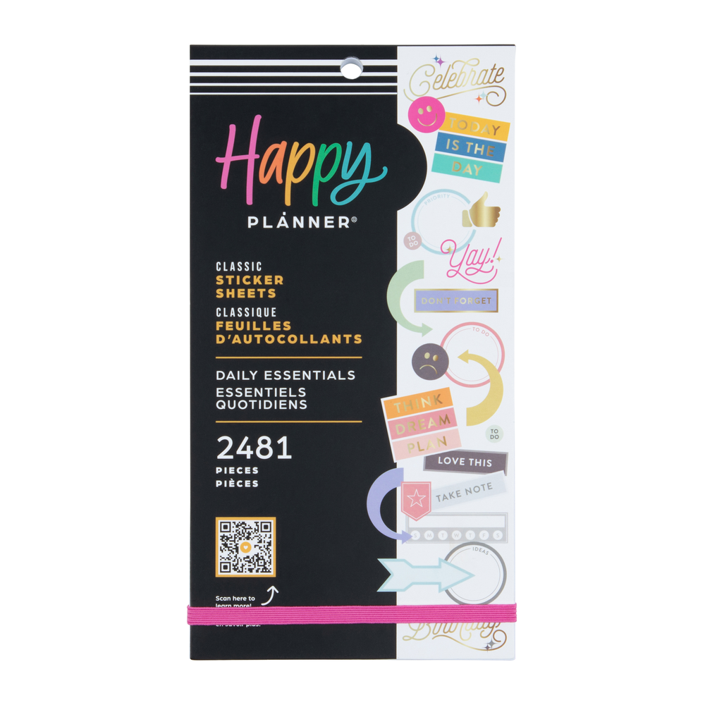 Daily Plus Sticker Daily Essentials - Value Pack Stickers – Happy Planner