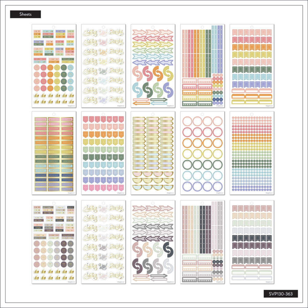 Adding Value Stickers Daily Essentials - Value Pack Stickers – Happy Planner